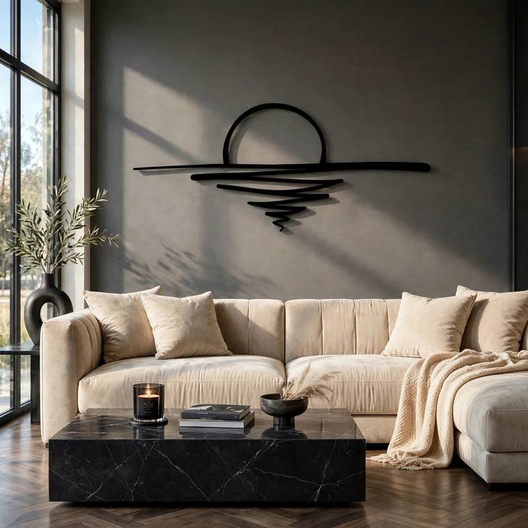 Atardecer, decoración de pared en MDF