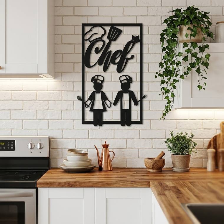 Chefs, decoración de pared en MDF