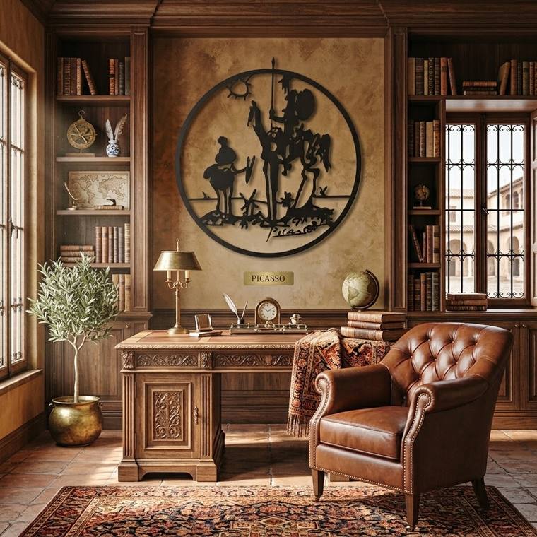 Don Quijote, decoración de pared en MDF
