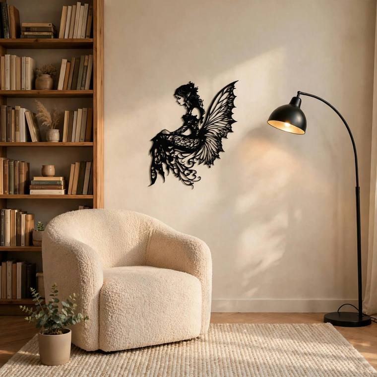 Hada, decoración de pared en MDF