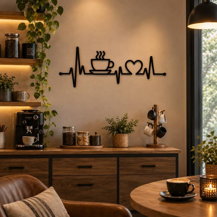 I love coffee, decoración de pared en MDF
