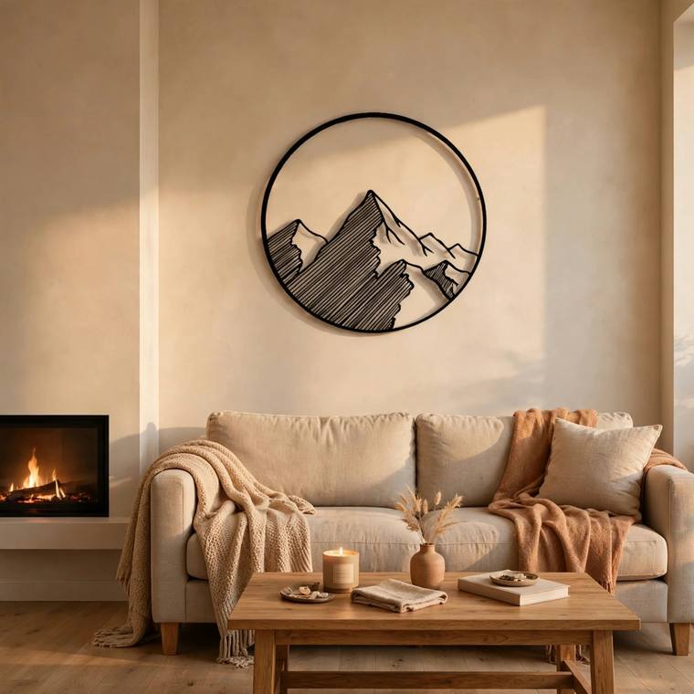 Montaña, decoración de pared en MDF